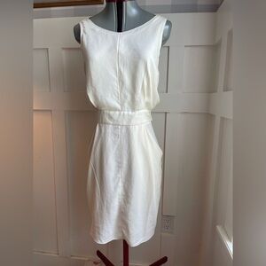 Wilfred Ivory Sleeveless Mini Dress Size Medium